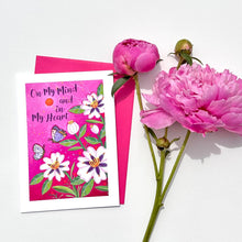 Load image into Gallery viewer, On My Mind and in My Heart Card (Blank Inside)