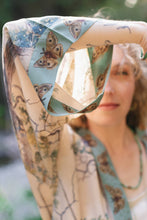 Load image into Gallery viewer, Earth &amp; Sky Pixie Duster Cropped Kimono w/ Trees