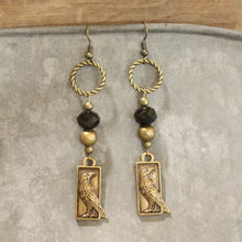Load image into Gallery viewer, Ravens in the Night Sky Earrings