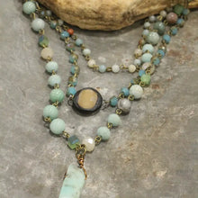 Load image into Gallery viewer, Bohemian Layered Switchable Lengths Stone &amp; Crystal Necklace