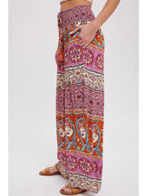 Load image into Gallery viewer, Boho Smocking Waist Wide Leg Pants