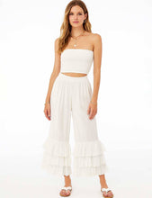 Load image into Gallery viewer, Ladies Solid Color Elastic Waist Pull -On Tiered Ruffle Pants