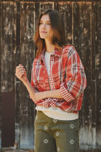 Load image into Gallery viewer, Double Gauze Plaid Oversized Button-Down Shirt