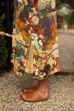 Load image into Gallery viewer, Stay Gold Opera Duster Kimono Robe w/ Rabbits Flowers &amp; Bees