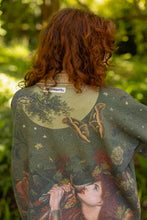 Load image into Gallery viewer, The Messenger Fleece Cottage Cardigan Jacket w/ Joan of Arc