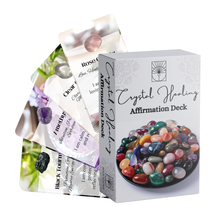 Load image into Gallery viewer, Affirmations Card Deck - Crystal Healing | 5.5" x 3.5"