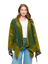 Load image into Gallery viewer, Boheminan Cardigan Handstitich Vintage Wash