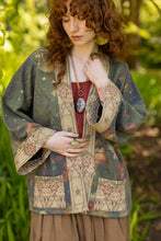 Load image into Gallery viewer, The Messenger Fleece Cottage Cardigan Jacket w/ Joan of Arc