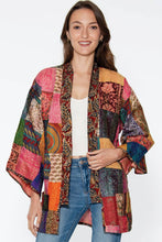 Load image into Gallery viewer, Reversible Kantha Silk Kimono Jacket