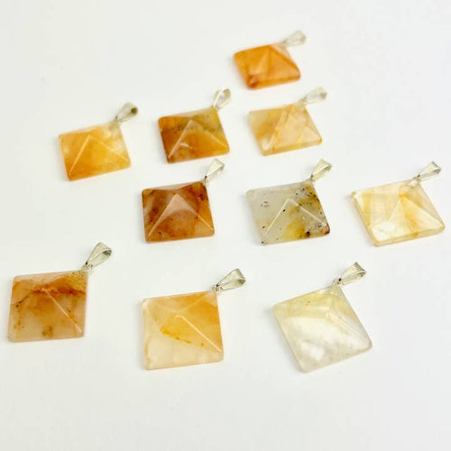 Pyramid Golden Healer Pendant