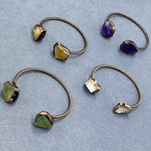 Load image into Gallery viewer, Vintage Natural Stone Retro Adjustable Cuff Bangle