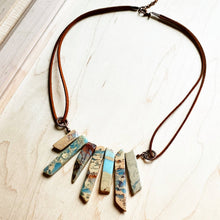 Load image into Gallery viewer, AQUA TERRA Leather Cord Necklace 231E
