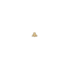 Load image into Gallery viewer, Literary Quotes Gold Bee Post Earrings