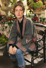 Load image into Gallery viewer, Flight of Fancy Fleece Cottage Cardigan Jacket w/Hummingbird