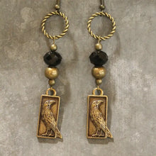 Load image into Gallery viewer, Ravens in the Night Sky Earrings
