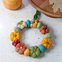 Load image into Gallery viewer, Mini Saree Pumpkin Wreath
