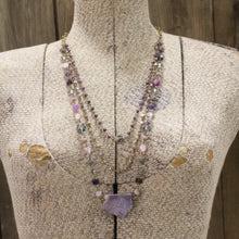 Load image into Gallery viewer, Best in Show Plum Stone Layered Necklace