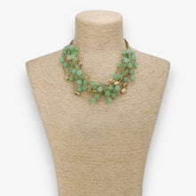 Load image into Gallery viewer, Chunky Green Beaded Necklace | Handmade Statement Jewelry
