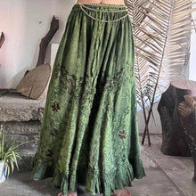 Load image into Gallery viewer, Pari Vintage Vibe Green Skirt