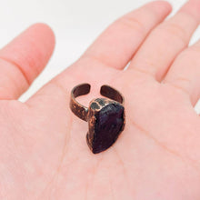 Load image into Gallery viewer, Vintage Natural Stone Amorphous Crystal Adjustable Ring