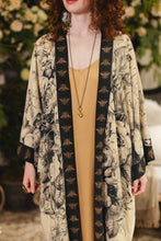 Load image into Gallery viewer, Honey &amp; The Moon Opera Duster Kimono Robe w/ Florals &amp; Bees