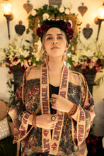 Load image into Gallery viewer, Courage Dear Heart Pixie Duster Crop Kimono w/ Sacred Heart