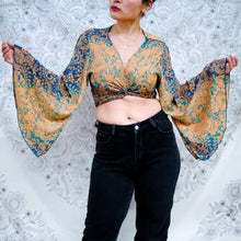 Load image into Gallery viewer, Paisley Bohemian Wrap Top