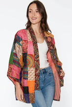 Load image into Gallery viewer, Reversible Kantha Silk Kimono Jacket