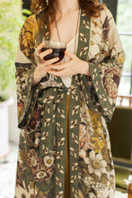 Load image into Gallery viewer, Love Grows Wild Opera Duster Kimono Robe w/ Bees