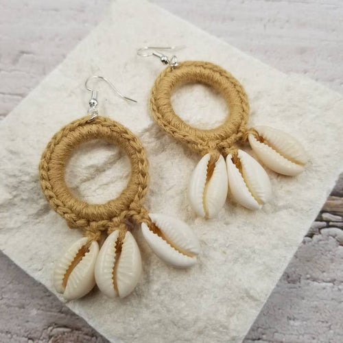 Weaving Shell Beach Earrings