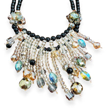 Load image into Gallery viewer, Aurora Borealis Beaded Necklace | Handmade Statement Jewelry