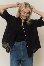 Load image into Gallery viewer, BOHO EMBROIDERED BUTTON-DOWN TOP
