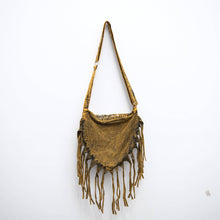 Load image into Gallery viewer, Celestial Stonewashed Crossbody Fringe Bag