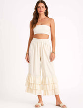 Load image into Gallery viewer, Ladies Solid Color Elastic Waist Pull -On Tiered Ruffle Pants