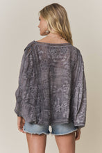Load image into Gallery viewer, BOHO EMBROIDERED KIMONO CARDIGAN