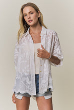 Load image into Gallery viewer, BOHO EMBROIDERED BUTTON-DOWN TOP