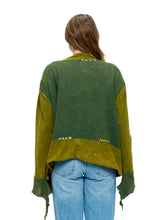 Load image into Gallery viewer, Boheminan Cardigan Handstitich Vintage Wash