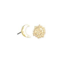Load image into Gallery viewer, Literary Quotes Celestial Post Earrings