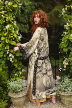 Load image into Gallery viewer, Honey &amp; The Moon Opera Duster Kimono Robe w/ Florals &amp; Bees