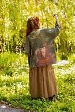 Load image into Gallery viewer, The Messenger Fleece Cottage Cardigan Jacket w/ Joan of Arc