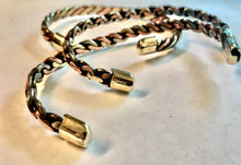 Load image into Gallery viewer, Copper Tri-Metal Cuff (Woven)