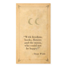 Load image into Gallery viewer, Literary Quotes Crescent Moon Post Earrings