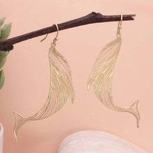 Load image into Gallery viewer, Ocean Wonders Filigree Whale Earrings