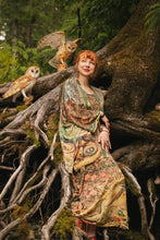 Load image into Gallery viewer, Woodland Wisdom Matinée Duster w/ Florals, Fox &amp; Owl