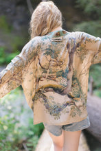 Load image into Gallery viewer, Earth &amp; Sky Pixie Duster Cropped Kimono w/ Trees