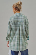 Load image into Gallery viewer, Double Gauze Plaid Oversized Button-Down Shirt