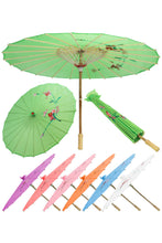 Load image into Gallery viewer, Traditional Floral Sunshade Oriental Oil-Paper Umbrella