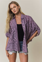 Load image into Gallery viewer, BOHO EMBROIDERED BUTTON-DOWN TOP