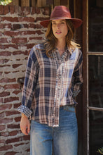 Load image into Gallery viewer, Double Gauze Plaid Oversized Button-Down Shirt