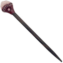 Load image into Gallery viewer, Natural Raw Stone Wooden Hair Stick Rough Crystal Accessory